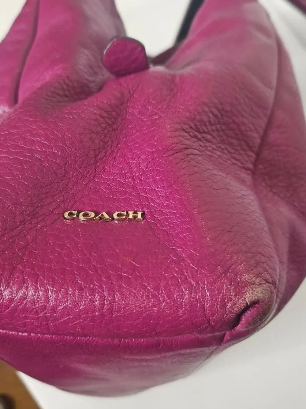 Coach Madison Phoebe Hobo Bag – Fuchsia/Magenta Pebbled Leather